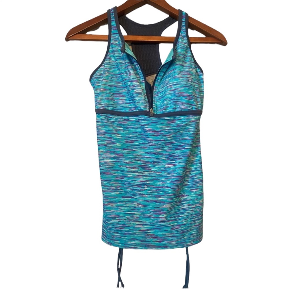 Free Country Women’s Blue and Purple Swim Tank Top